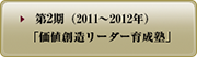 第2期（2011年～2012年） 価値創造リーダー育成塾 